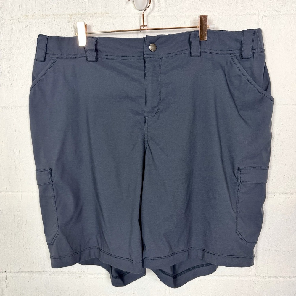 Duluth Cargo Tech Shorts Blue Utility Hiking Walking Pickleball Golf Size 18W
